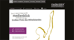 Desktop Screenshot of medienblick.com