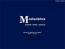 Tablet Screenshot of medienblick.de